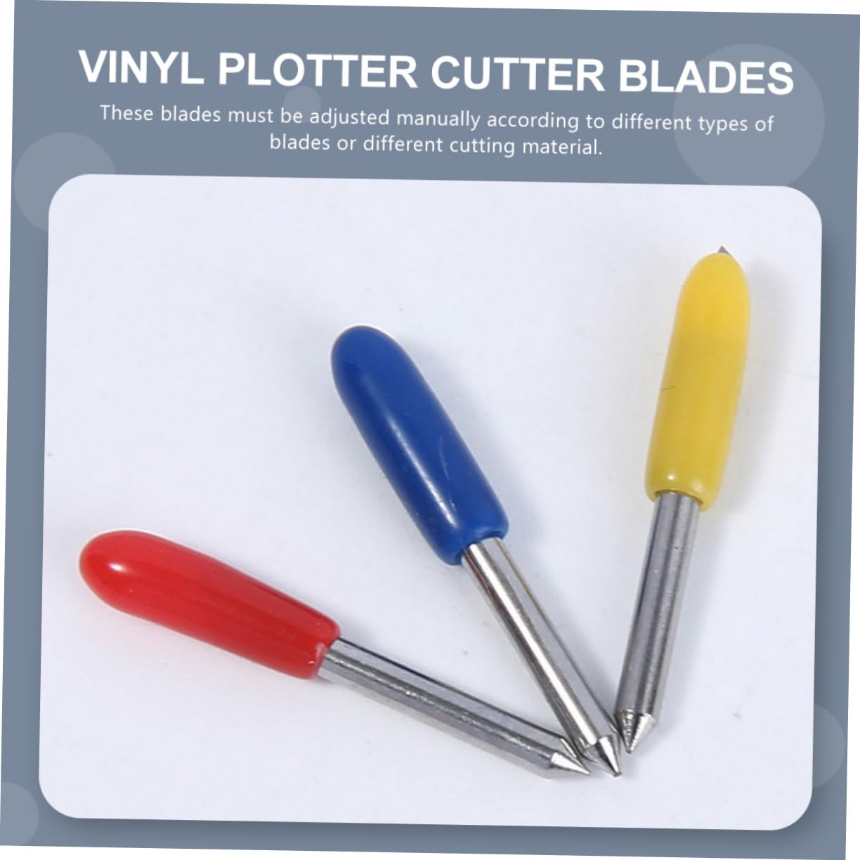 VILLCASE 150stücke Schneidklingen Für Vinyl Plotter Und Klingen Langlebig Aus Wolframstahl Für Präzise Schnitte Verschiedenen Materialien Geeignet Für Beschriftungs Und Stoffprojekte