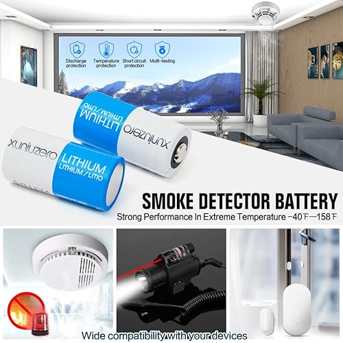 image for XUNIUZERO CR123A 3V Batteries (6-Pack) Photo Non-Rechargeable Lithium 