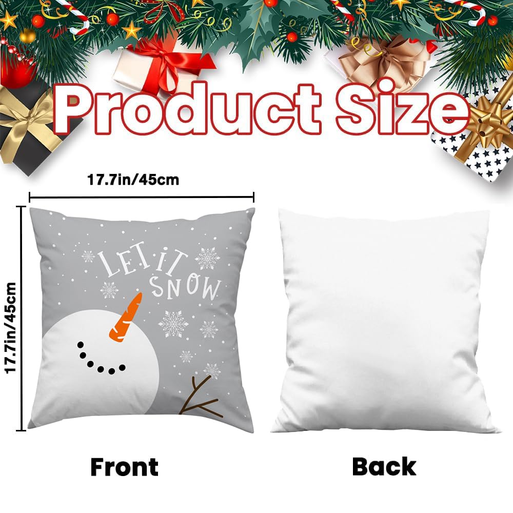 45x45cm Decoratieve Polyester Kussensloop Vrolijk Kerstfeest Kerstboom Vierkante Rits Kussensloop Herfst Kussensloop kopen vanaf een prijs van 2.48
