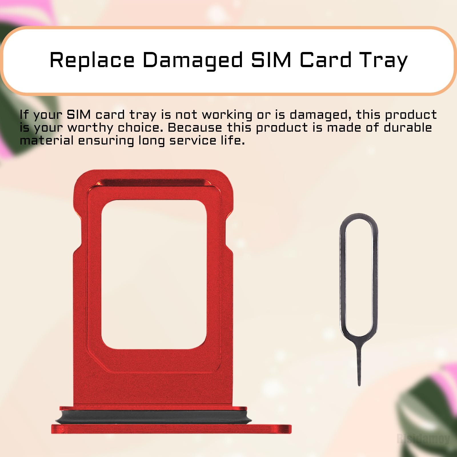 Amazon.com: Risidamoy for iPhone 14 Plus Red SIM Card Slot
