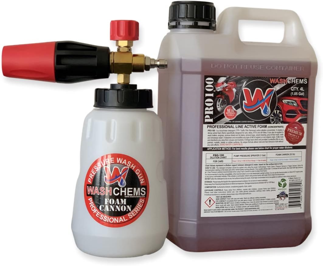 Wash Chems PRO100 Touchless Car Wash Detergent Soap with