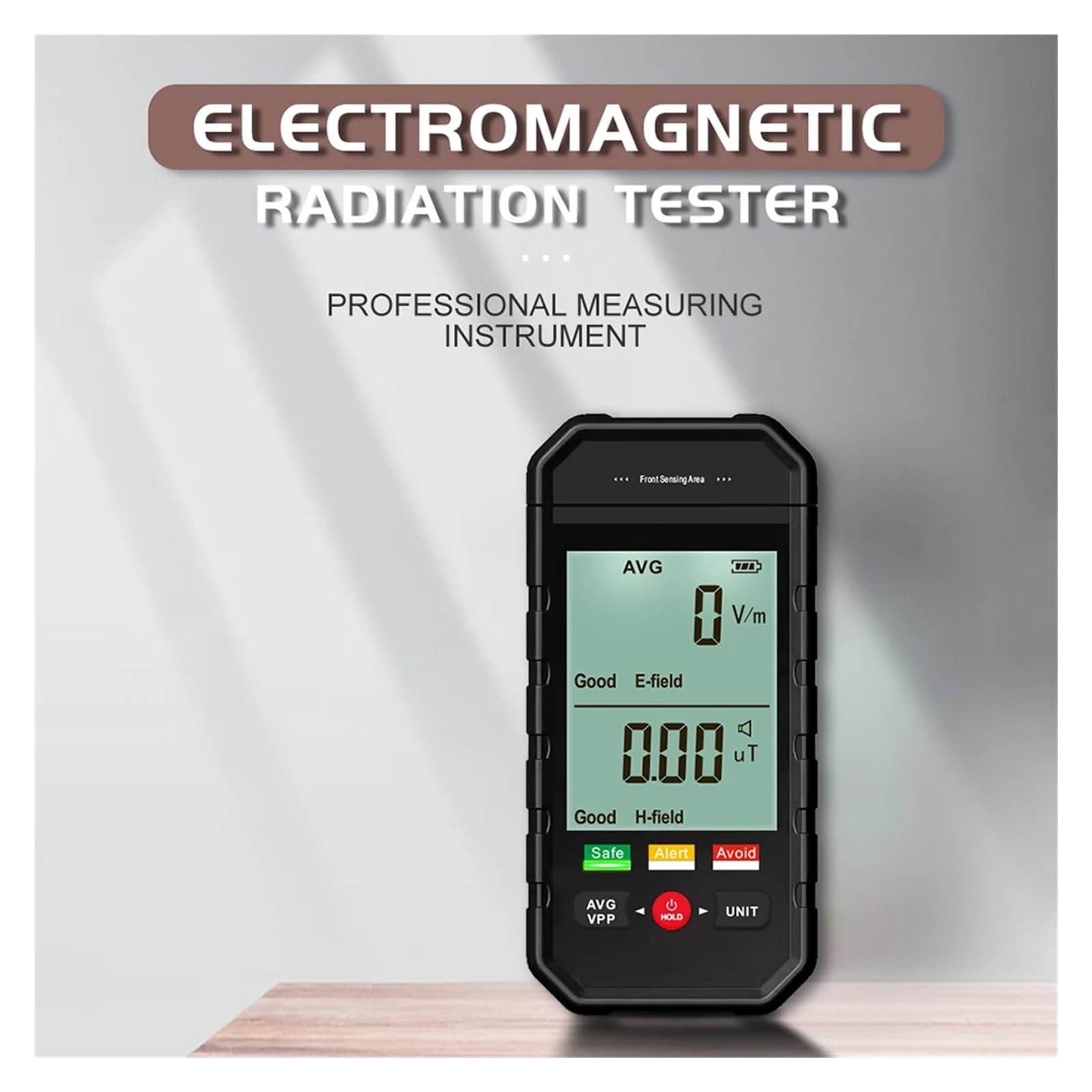 Detektor promieniowania pola elektromagnetycznego Elektryczny miernik pola magnetycznego EMF w kolorze czarnym Tester monitora radioaktywnego