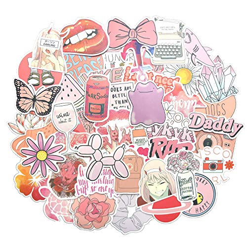 VSCO Stickers Pack of 50 for Hydro flasks Water Bottle Laptop Stickers Waterproof Vinly Stickers for Teen Girls