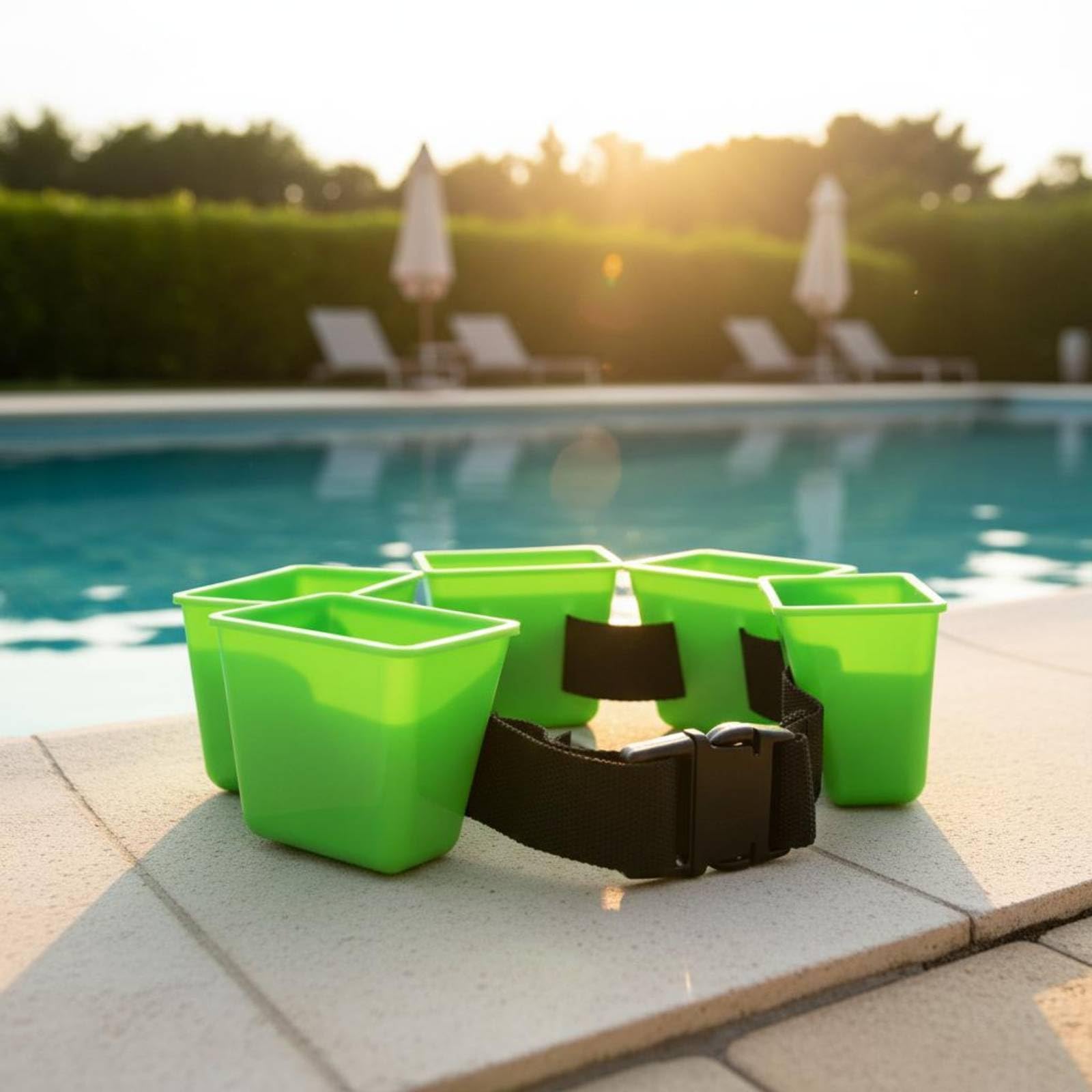Ceinture de Résistance de Natation Haute Densité Entraîneur Brasse à la Taille Antidérapant Ceinture Natation Réglable pour Adultes