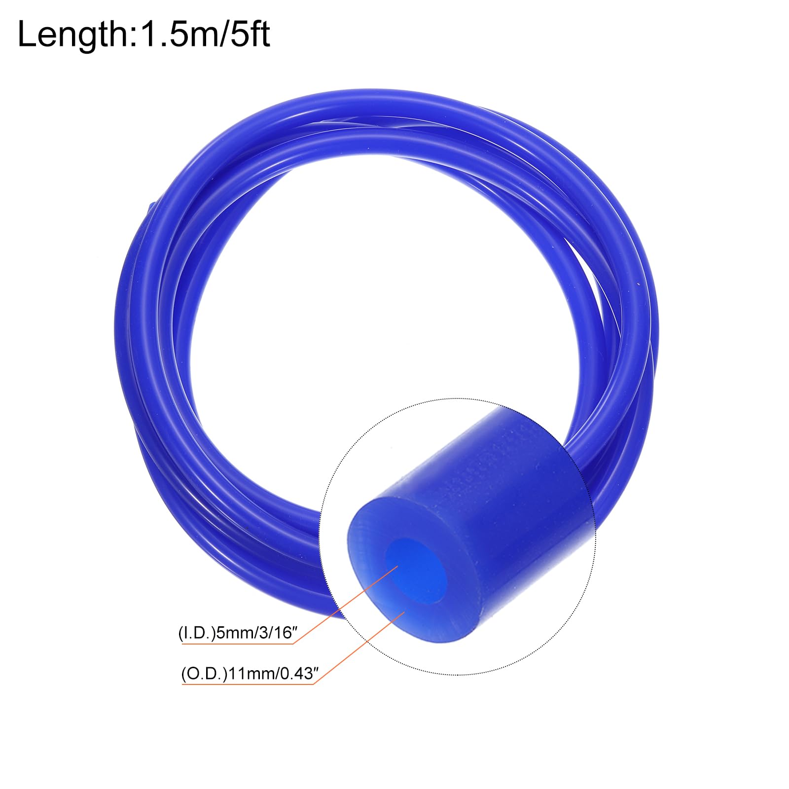 Amazon.co.jp: uxcell 真空シリコンチューブホース 高温 モーター用 5 