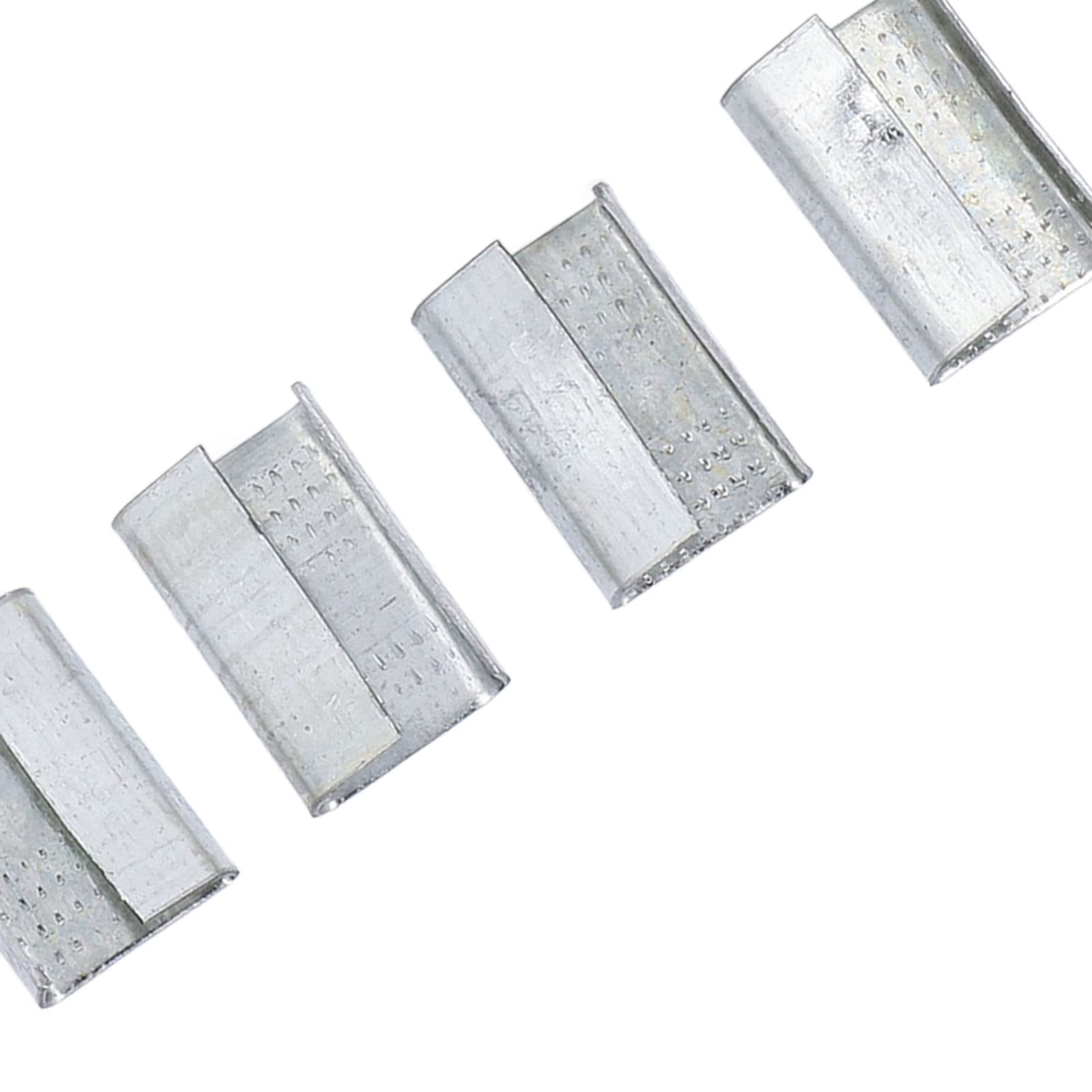 Cinghia per Animali Domestici in Plastica da 16 Mm, Reggiatura per Imballaggio Sigilli Seghettati Aperti, Clip per Reggiatura in Plastica Fibbia in Metallo con Reggetta in