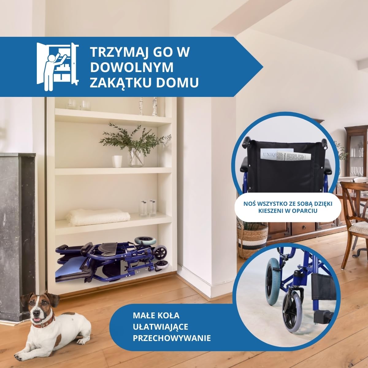Wózek inwalidzki | VIP | składane | Wyjmowane podłokietniki i podnóżek | Maestranza | Mobiclinic