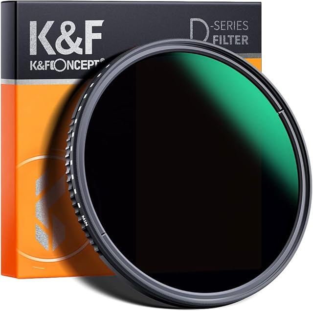 K&F Concept 82mm Variable ND3-ND1000 Filters Adjustable ND Neutral Density Filters for DSLR Camera Lens