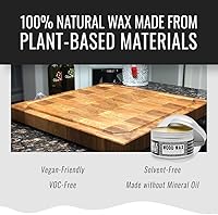 Vista 5 de Real Milk Paint, Cera de madera para acabado, muebles sin terminar, tablas de cortar, bloques de carnicero, grado alimenticio, vegano, 16 onzas