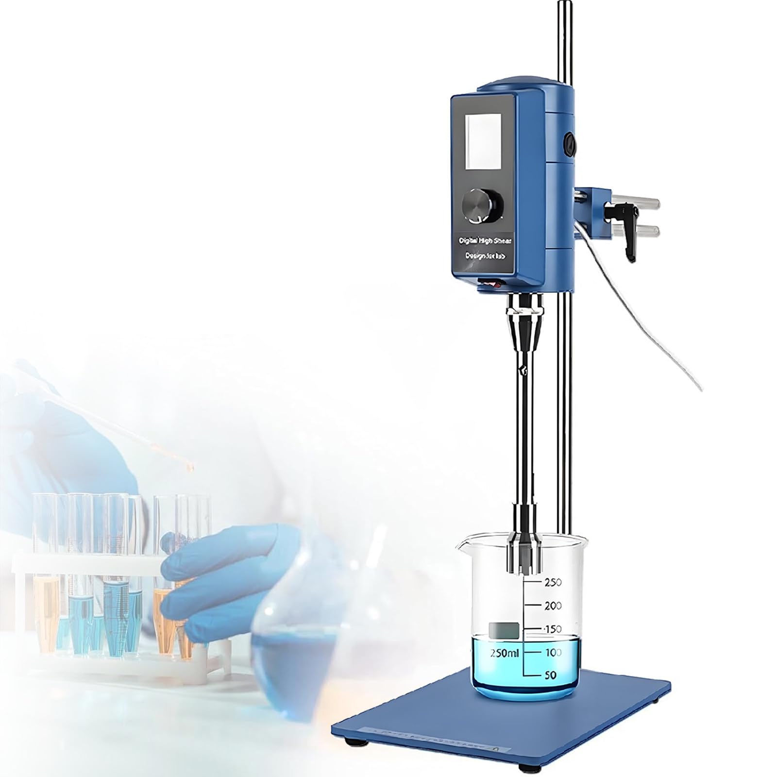 Homogeneizador Digital de Alta Velocidad, Mezclador de Alto cizallamiento y dispersor de Laboratorio, con Pantalla LCD, para el Tratamiento de Agua con Asfalto emulsionado 28F