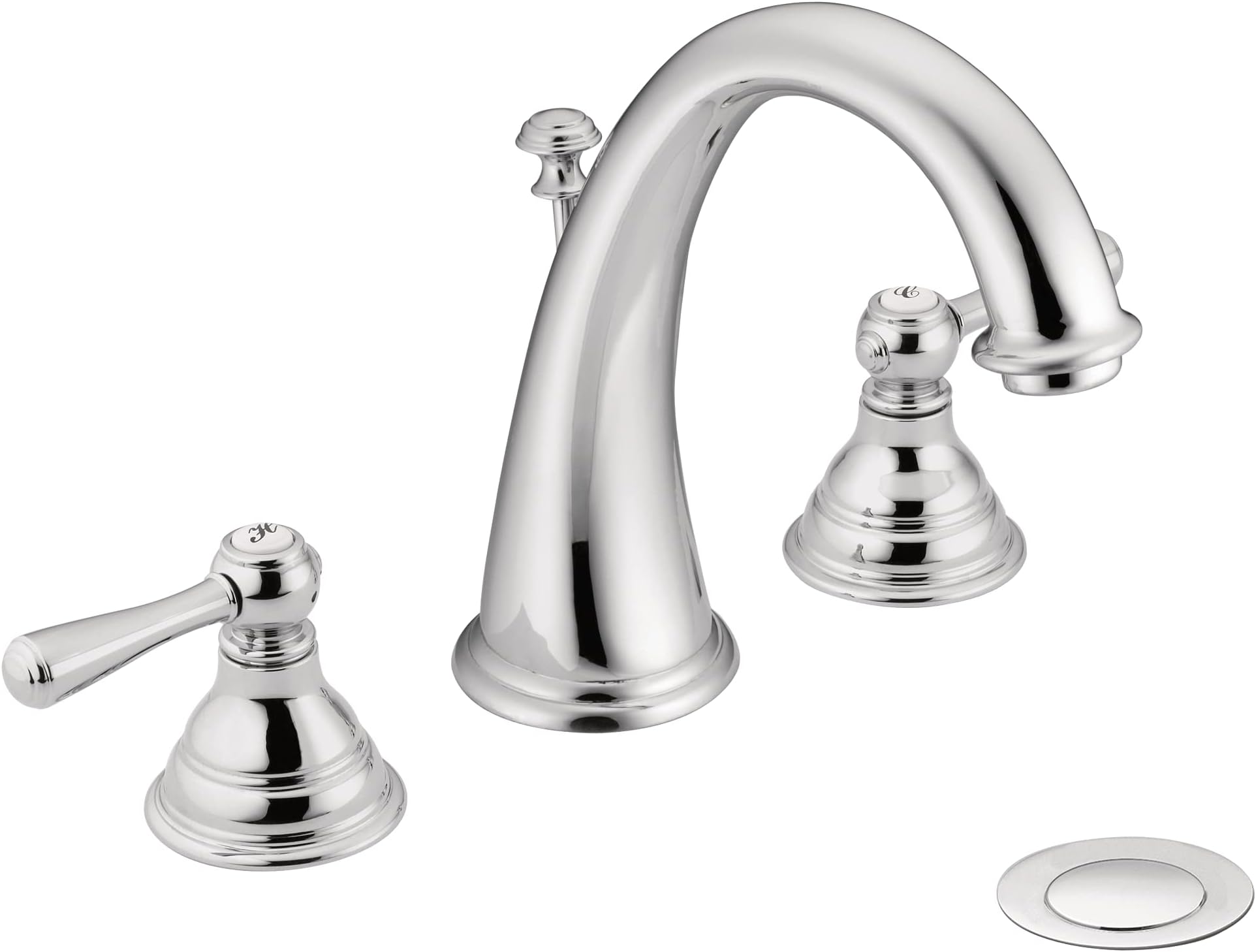 Amazon.com: Moen Kingsley Chrome Traditional Two-Handle Widespread High ...