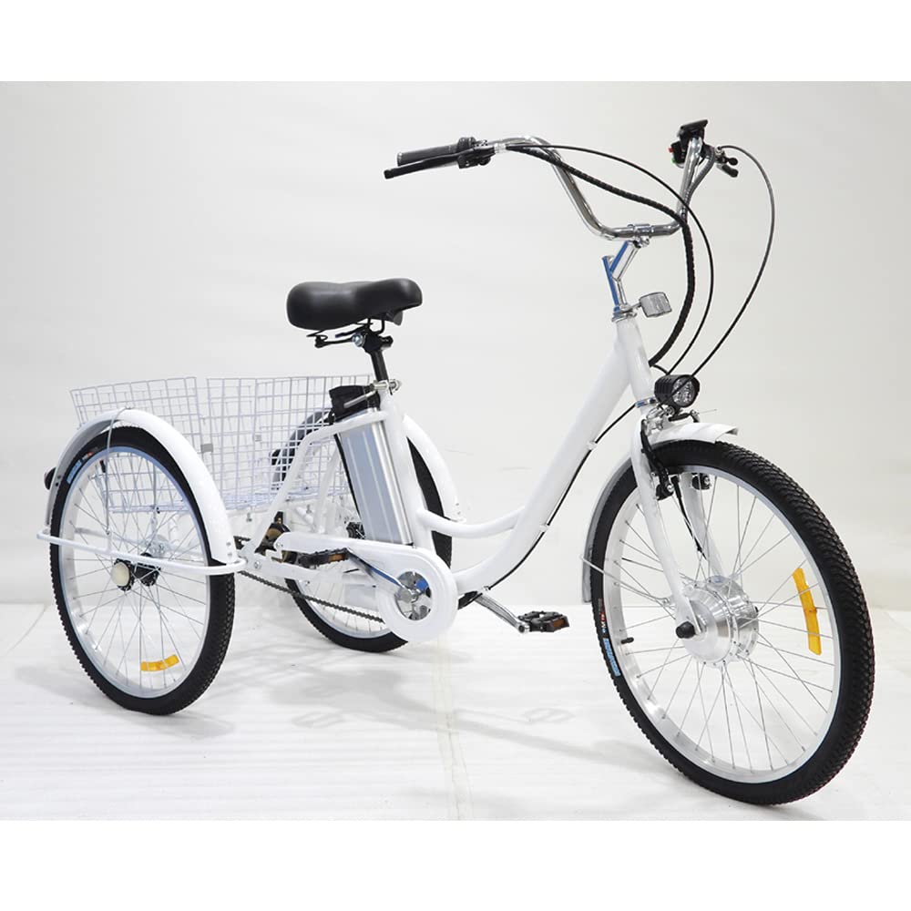 Triciclo Eléctrico Plegable Para Adultos 24″ – Batería 36V 15Ah, Motor 250W, 25 Km/h