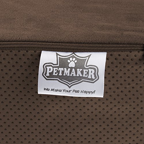 Pet Stairs – Foam Pet Steps For Small Dogs Or Cats With 4 Step Design And Removable Cover – Non-Slip Dog Stairs For Home By Petmaker (Brown) #TOP5