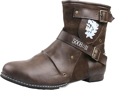 Amazon.com: Auimank Botas planas de cuero para hombre de moda para otoño e  invierno, botas cortas de vaquero estilo retro con punta abierta, pantuflas  elásticas de ante : Ropa, Zapatos y Joyería