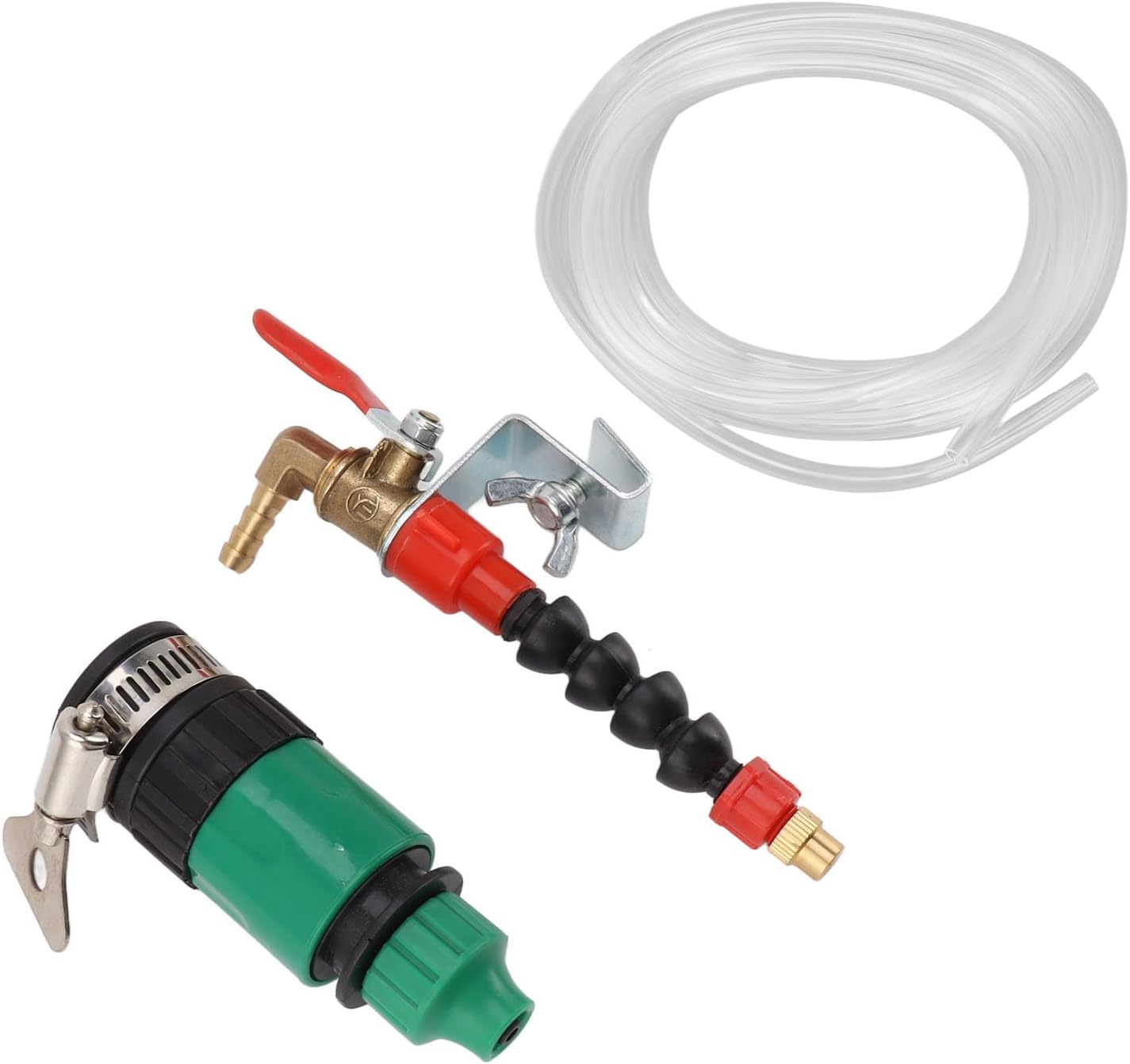 Mumusuki Dust Remover Water Spray, High Speed Multi Angle Misting System Water Sprayer Angle Grinder Sprinkler Nozzle for Marble Brick Tile Cutting Machine Grinder (5m Water Hose)