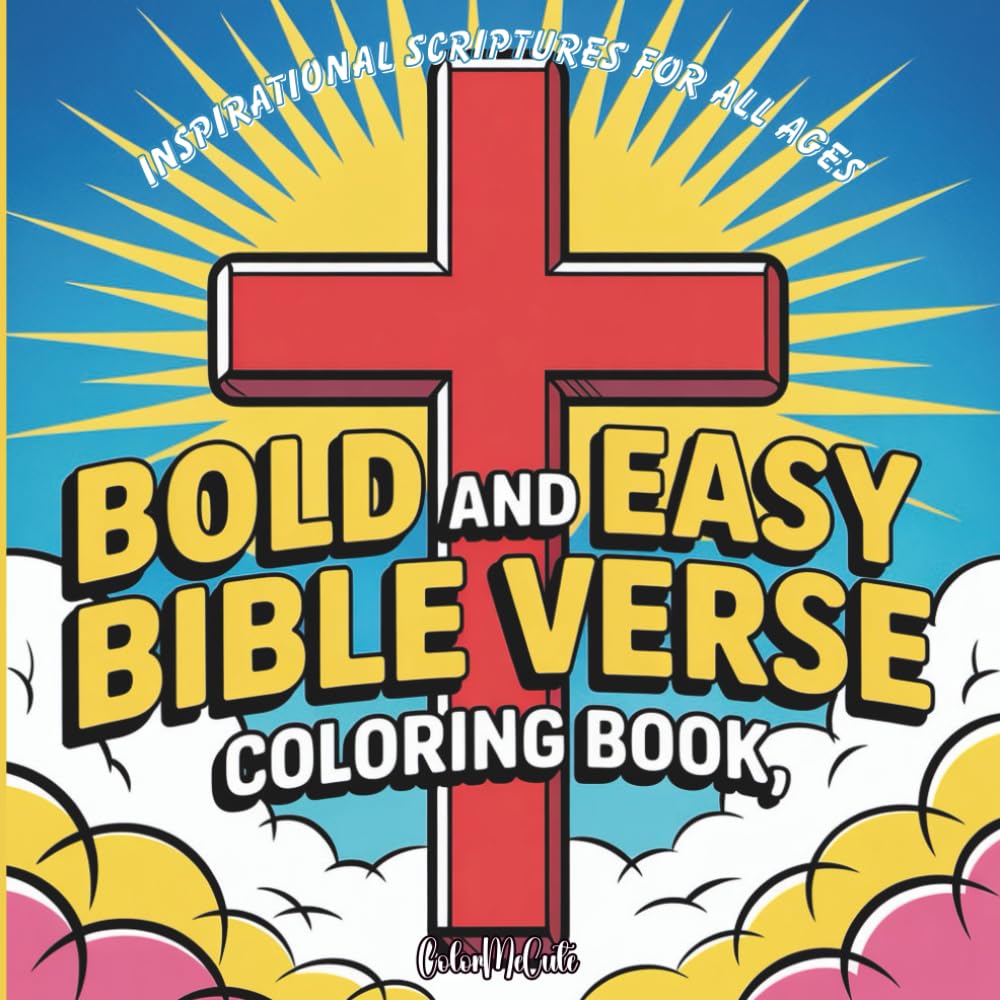 Bold & Easy Bible Verse Coloring Book | Inspirational Scriptures for All Ages