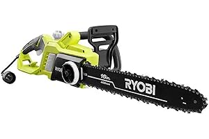 RYOBI 16 in. 13 Amp Electric Chainsaw With Auto Oiler: A Corded...