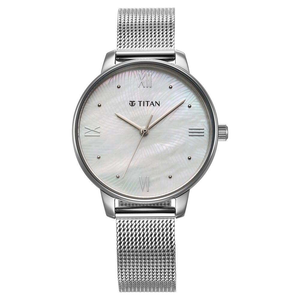 Titan Purple Style Up Quartz Analog Mother of Pearl Dial Stainless Steel Strap Watch for Women-NS95238SM01 (B0CSZ6JDCP) Amazon Price History, Amazon Price Tracker