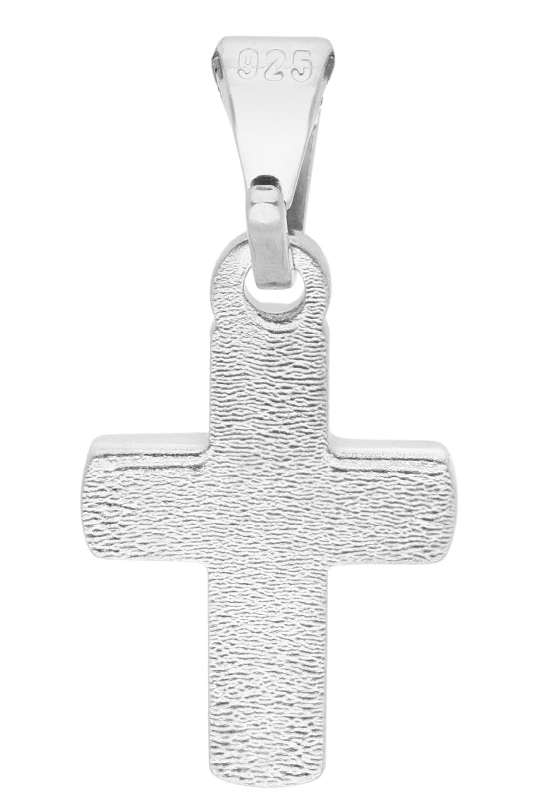 trendor Kinder-Halskette mit Kreuz-Anhänger 925 Silber 15589 | liebevoller Halsschmuck für Mädchen und Jungen, zauberhafte Geschenkidee,