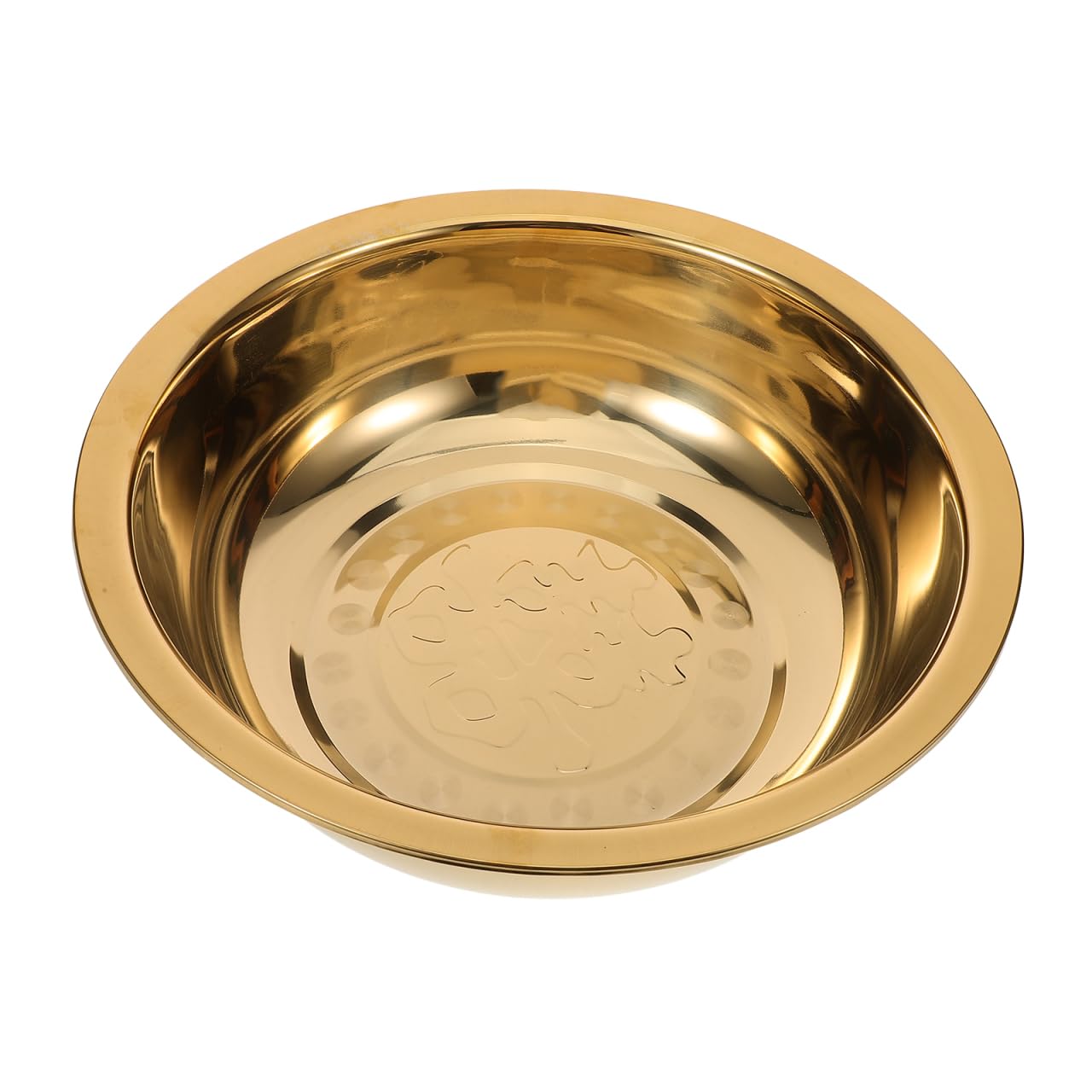 Holibanna Lavabo Portátil de Acero Inoxidable Dorado para Baño, Resistente y Fácil de Usar, Adecuado Hogar y Salón en Ceremonias Matrimoniales