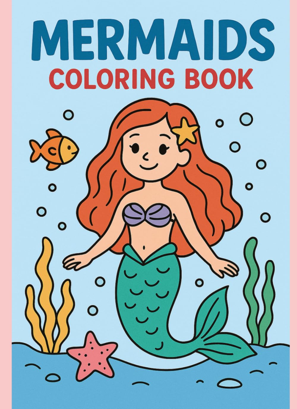 Mermaids colouring book