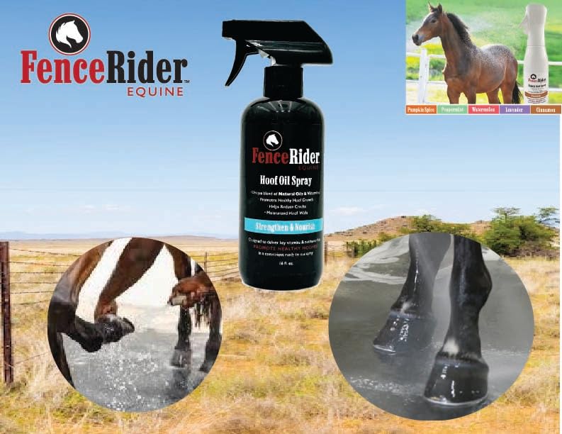 FenceRiderEquine Fence Rider Hoof Oil Spray, Premium Blend of Natural Oils and Nutrients to Balance Hoof Moisture, While Working to Correct Cracks and Counteract Rot. 16 oz Ready to Use (16 oz) - image 3