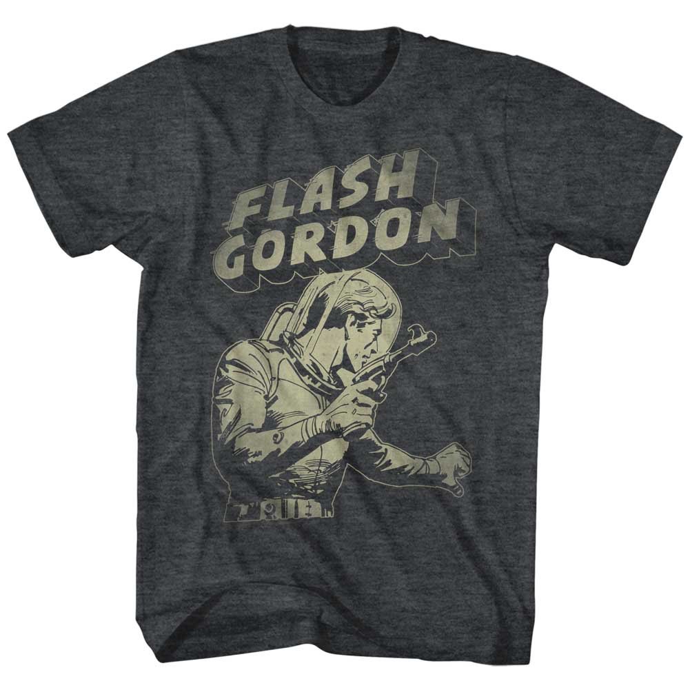 Flash Gordon 1930's Comic Strip Vintage Style in Defense Adult T-Shirt Tee