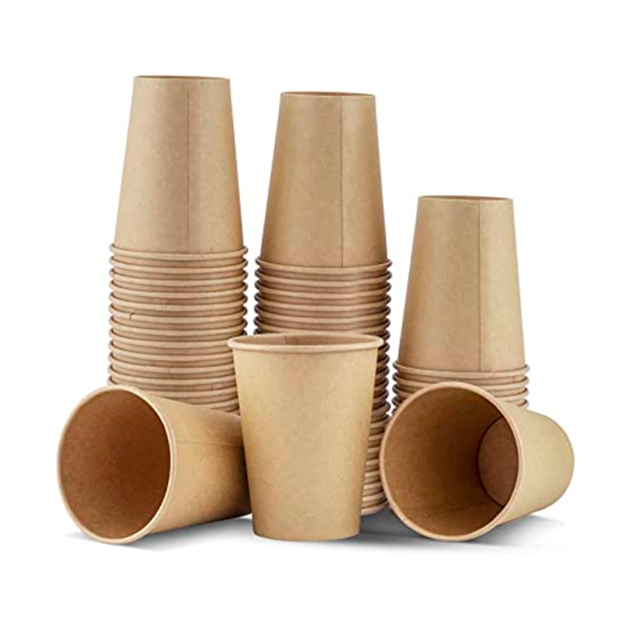 Vasos de café reutilizables | Capacidad 240 mililitros | Pack de vasos de cartón resistentes al calor | Ideales para llevar bebidas calientes | 400 unidades