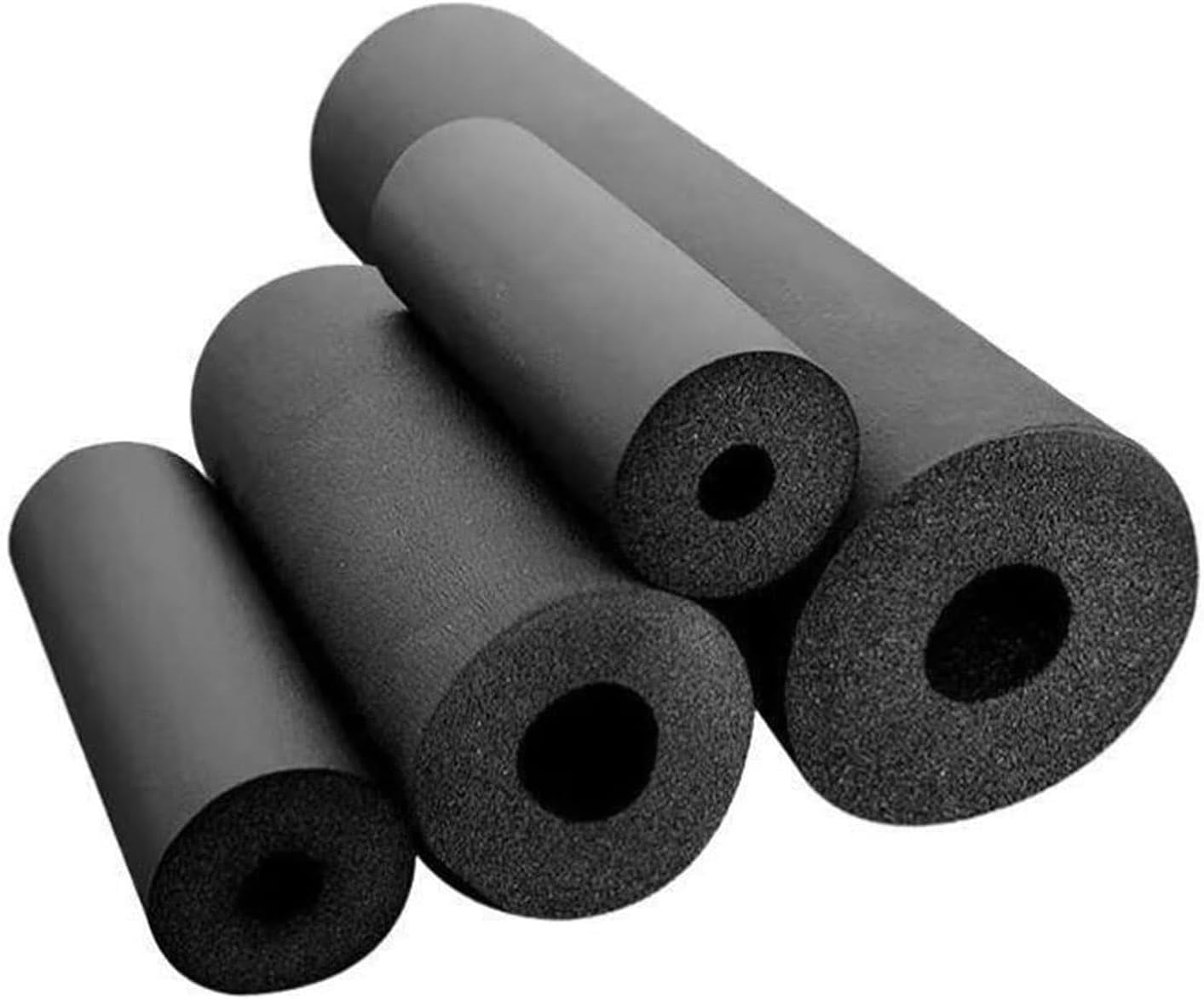 1.9m Outdoor Antifreeze Insulation Tube Foam Pipe Insulation Covers Outdoor Pipeline Foam Insulation Lagging Tube, Thickness 20 30 mm, ID 20-114mm(ID 89mm（3-1/2"） x T 30mmx L 1.9m)