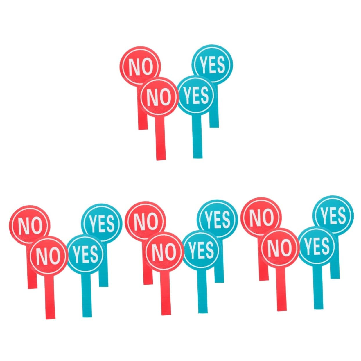 Panneaux de vote réversibles oui non interactifs pour classe - 8