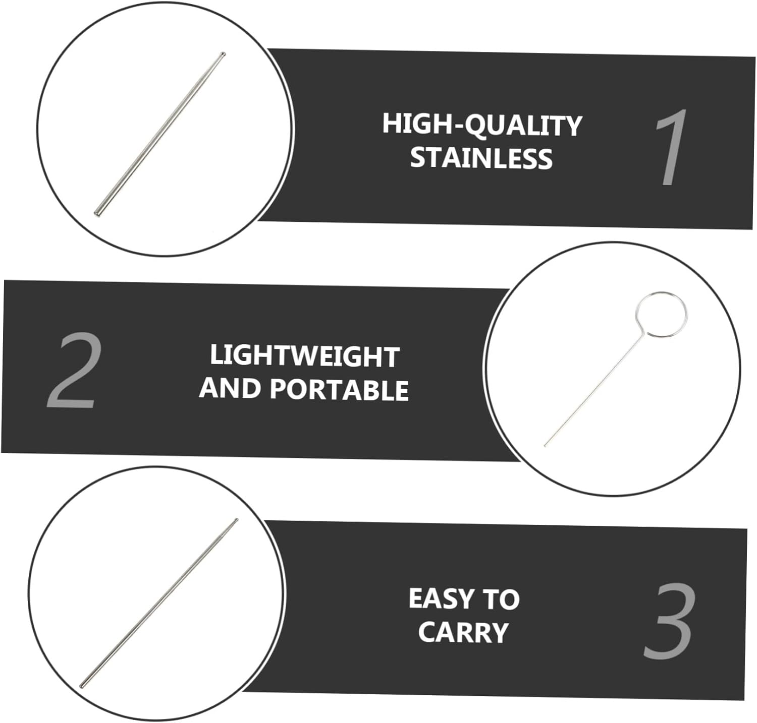 Stainless Steel Snake Gender Detector Kit Reptile Gender Probe for Corn Snake and More Easy to Use Reusable and Clean