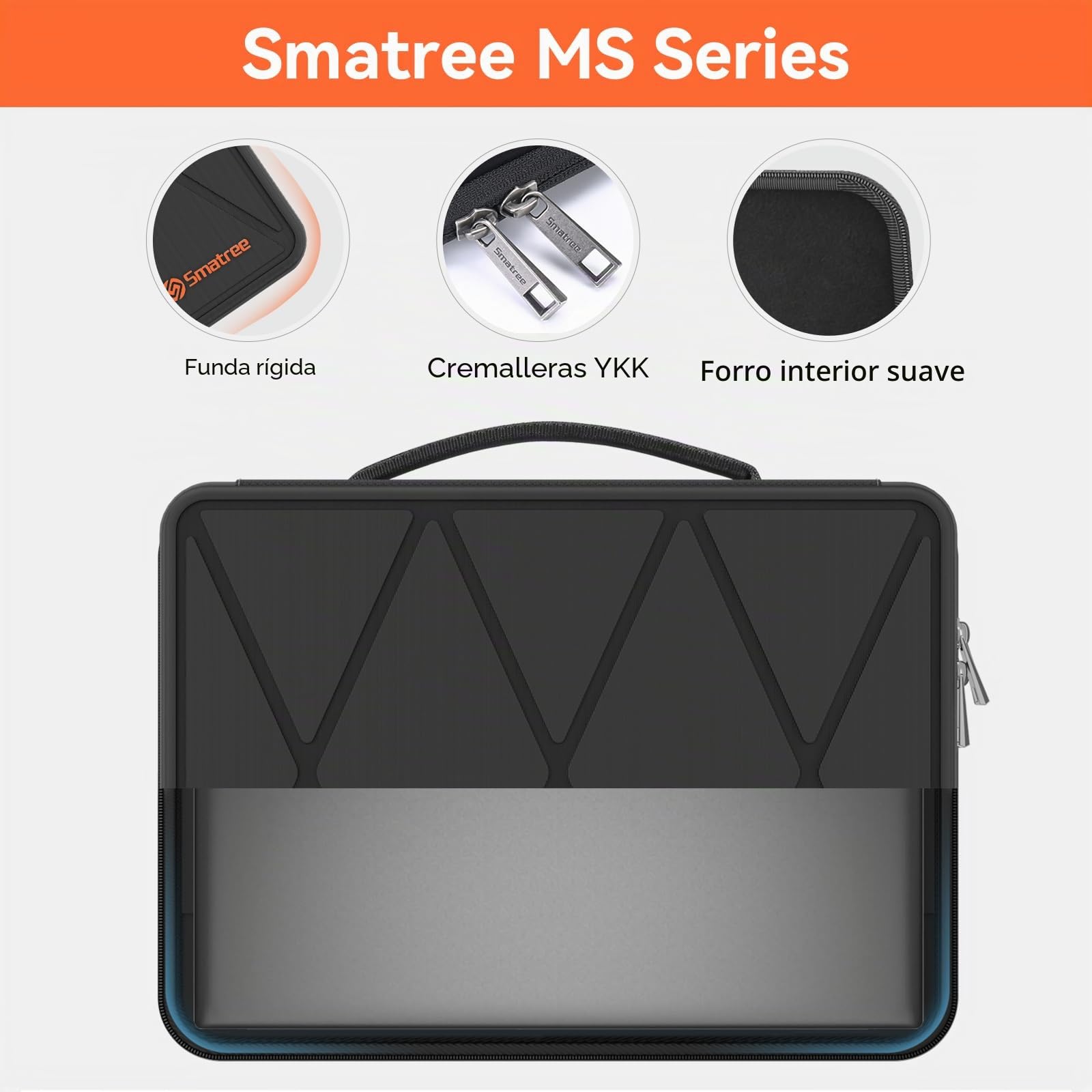 Smatree Funda rígida de EVA para portátil MS89T con Soporte Compatible para 16 Pulgadas Samsung Galaxy Book5/4/3 Pro,Samsung GalaxyBook4/5/3 Pro 360,Galaxy Book4 Edge/Book4 Ultra/Book3 Ultra Funda