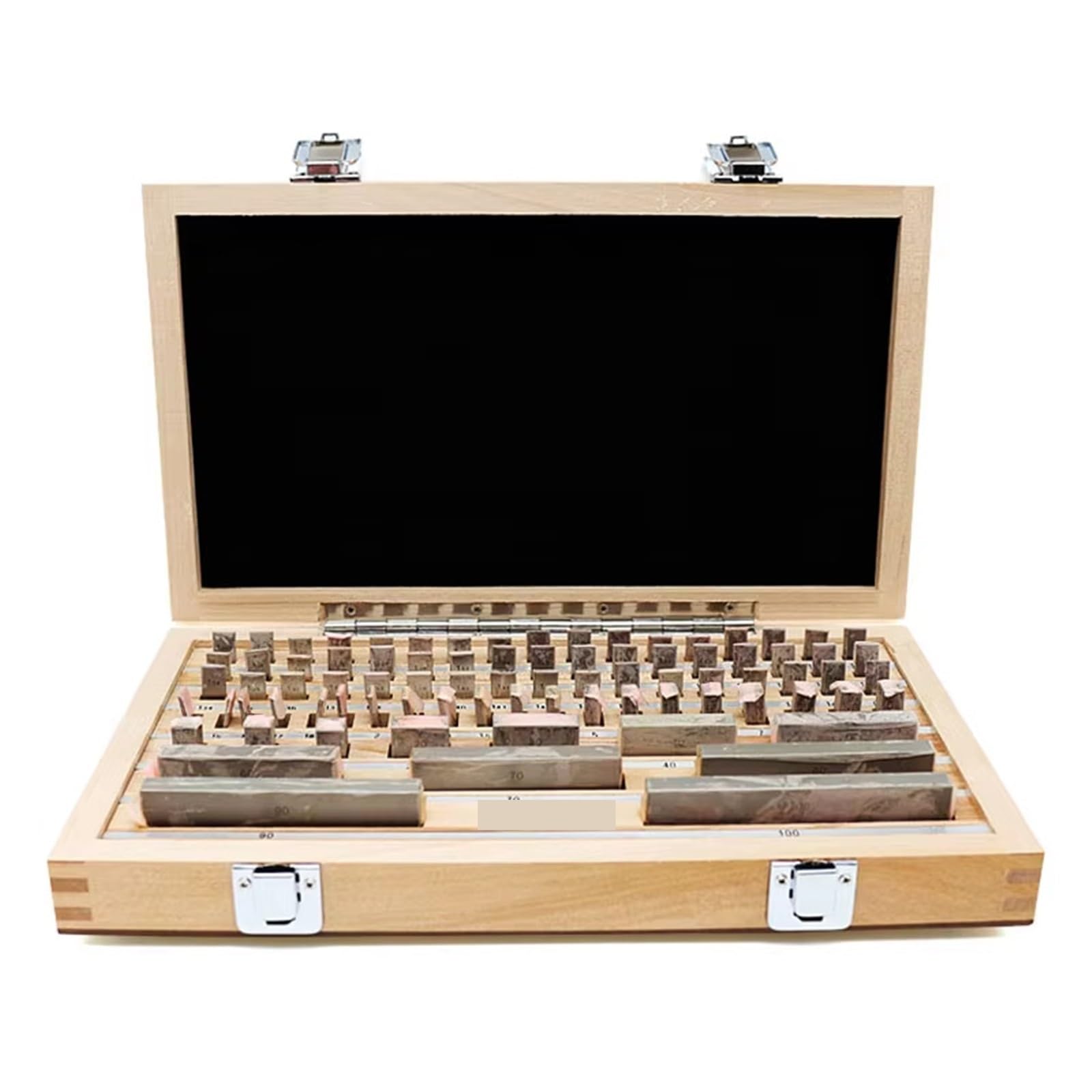 Mthckxjbsuz 38 Gauge Block, Pieces Meter Caliper Gauge Block Set Grade 0 Grade Standard For Measuring(38)
