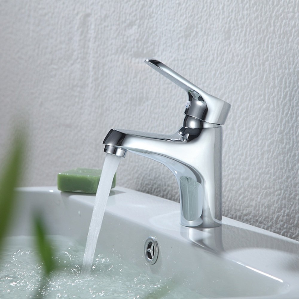 Mitigeur de lavabo en cuivre pur pour vasque sous plan de salle de bain haute qualité