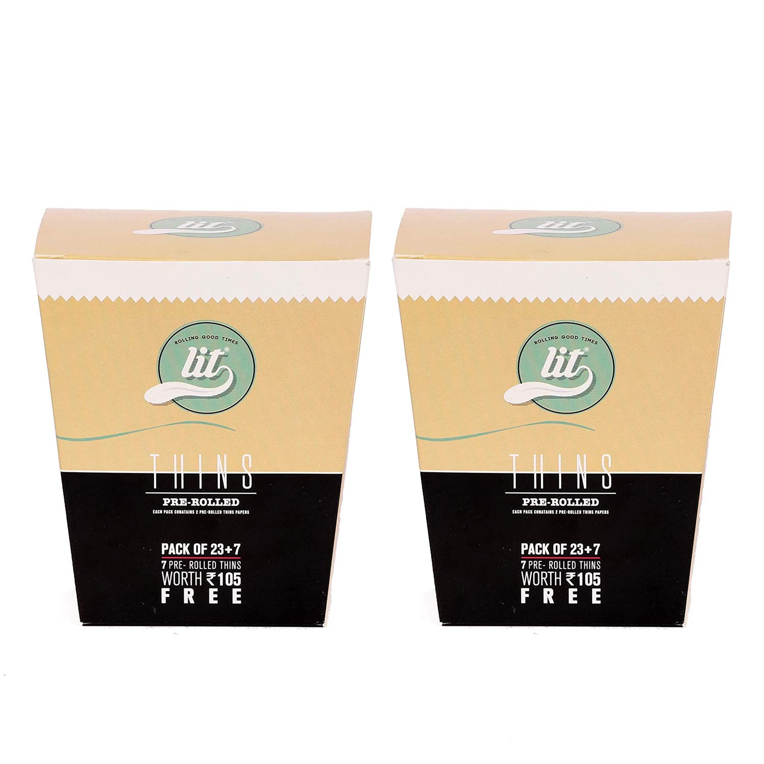 LIT THINS Box of 30 packs, Each pack 2 cones (60 Slim Cones, Each Pack have 1 Organic Brown Cone & 1 Organic White Cone), Combo of 2 Box. (B08G7YQC4J) Amazon Price History, Amazon Price Tracker