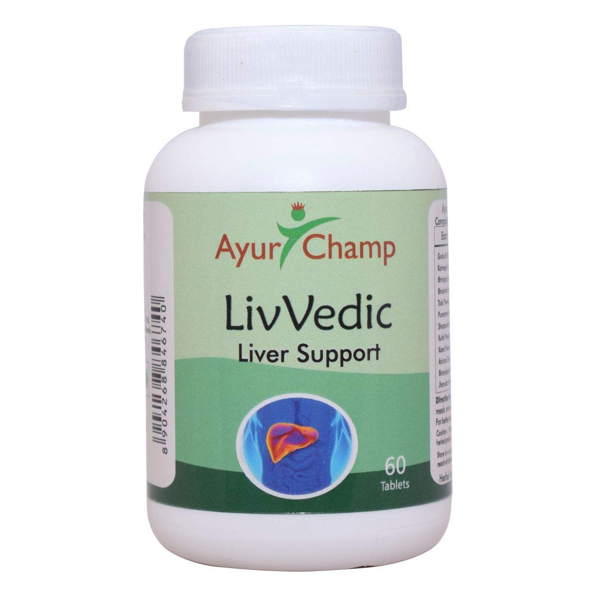 Buy Ayur Champ Liv Vedic Liver Support Herbal Supplement 60