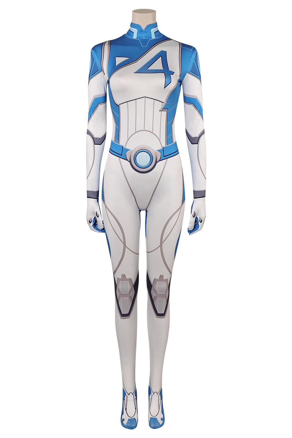 Woman Superhero Cosplay Costume Adult Women Legend Hero Jumpsuit Outfits Halloween Carnival Suit: Blue Large