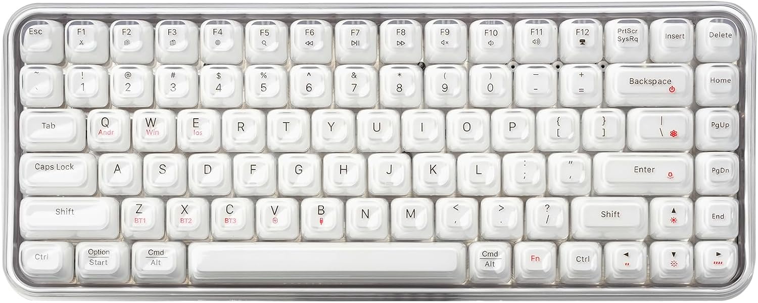 Perixx PERIBOARD-836 Multi-Device RGB Backlit Wireless Keyboard, US English