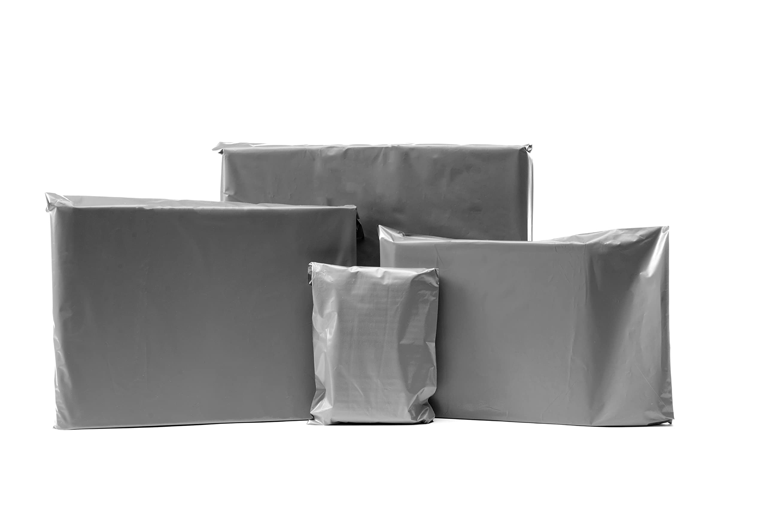 Grey Mailing Bags Strong Parcel Postage Plastic Post Poly Self Seal Envelopes (Grey 14" x 20", 200 Bags)