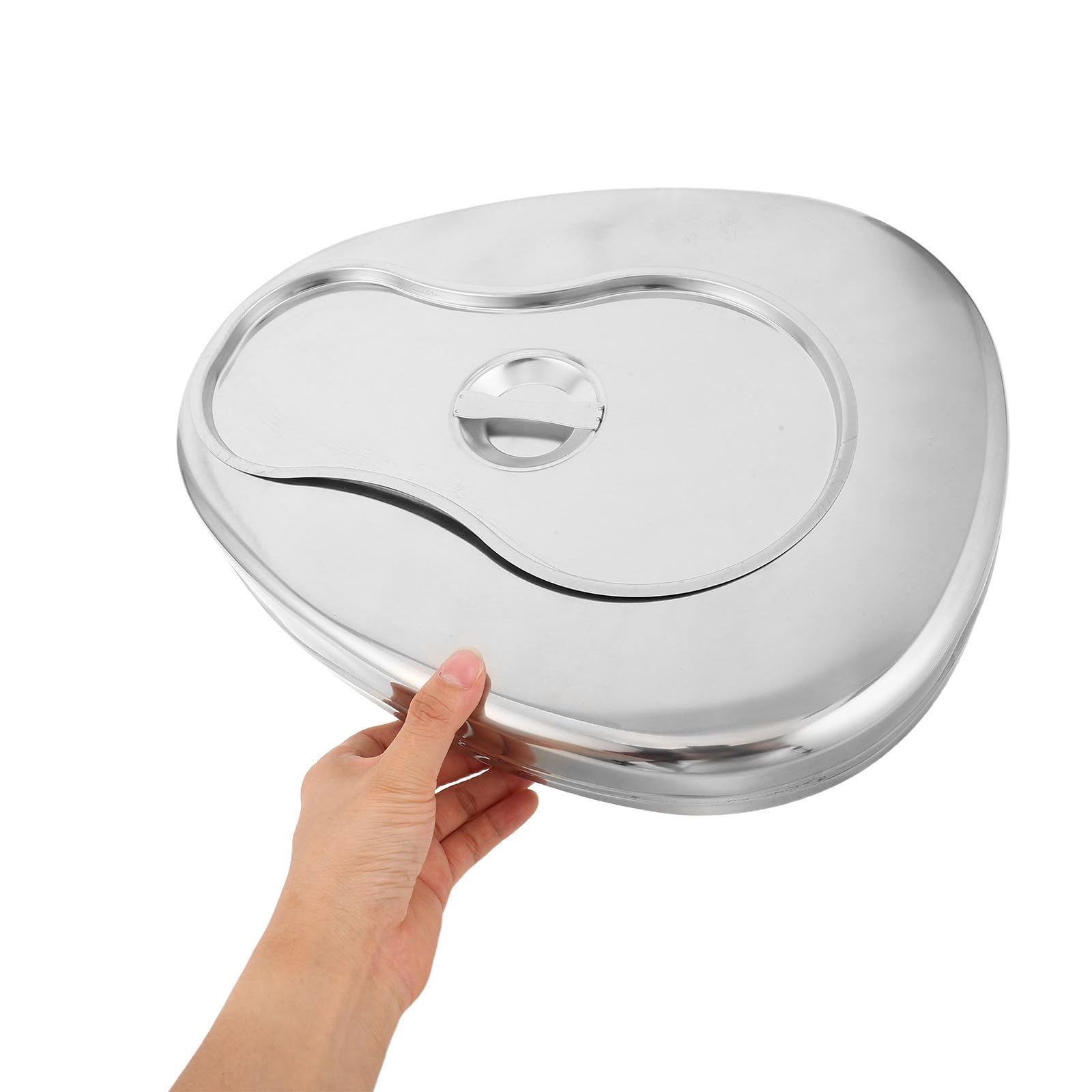 Orinal de Acero Inoxidable con Tapa para Adultos y Ancianos