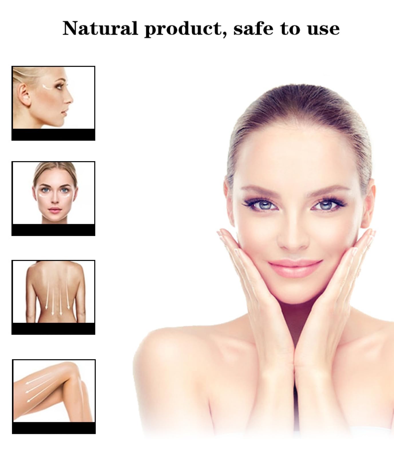 Gouache Stone GuaSha Herramientas de Masaje Raspador Gua Sha Masaje for Cara Cuerpo Natural Masajeador Facial de Jade Conjunto, 3 Piezas Sin Caja Inicio Colecciones (Color : 3pcs No Box)