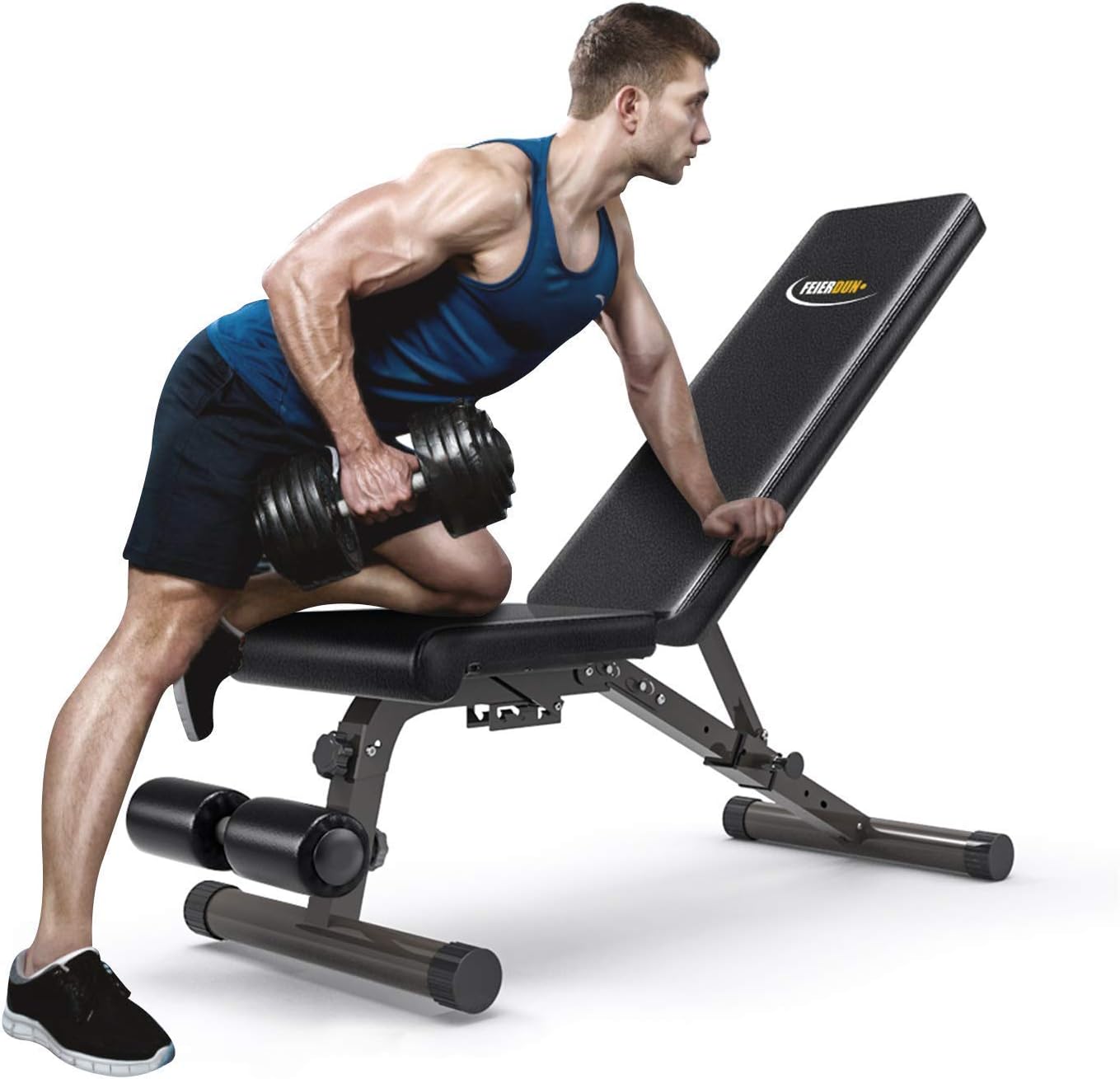 FEIERDUN Adjustable Weight Bench-Incline & Decline to Make A Full Body Workout Foldable Bench