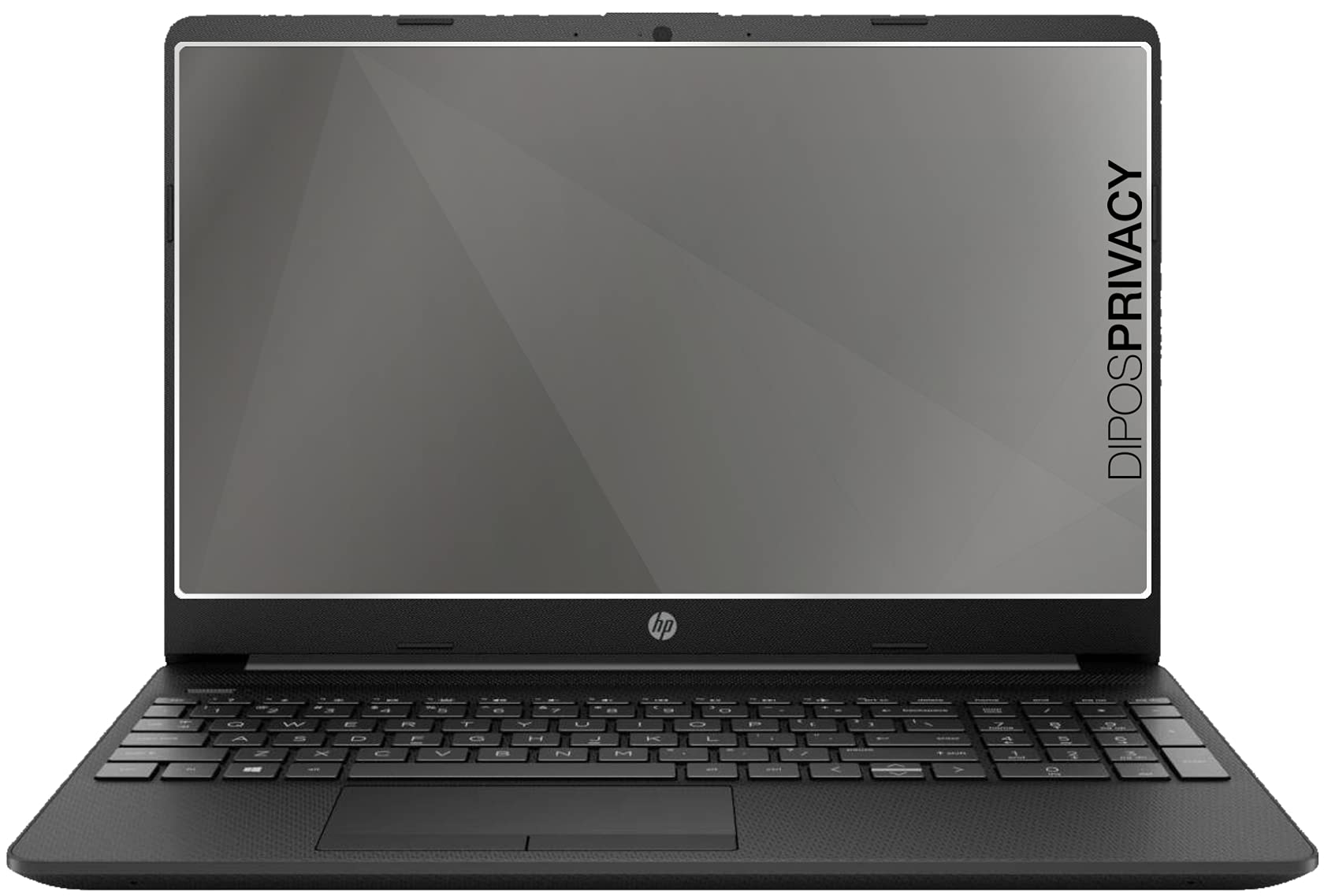 dipos Pellicola Privacy per HP Notebook 15 Zoll gw0542ng | Protezione schermo opaca Anti-Spia a 4 Vie, si adatta perfettamente, antigraffio, senza bolle, autoadesiva
