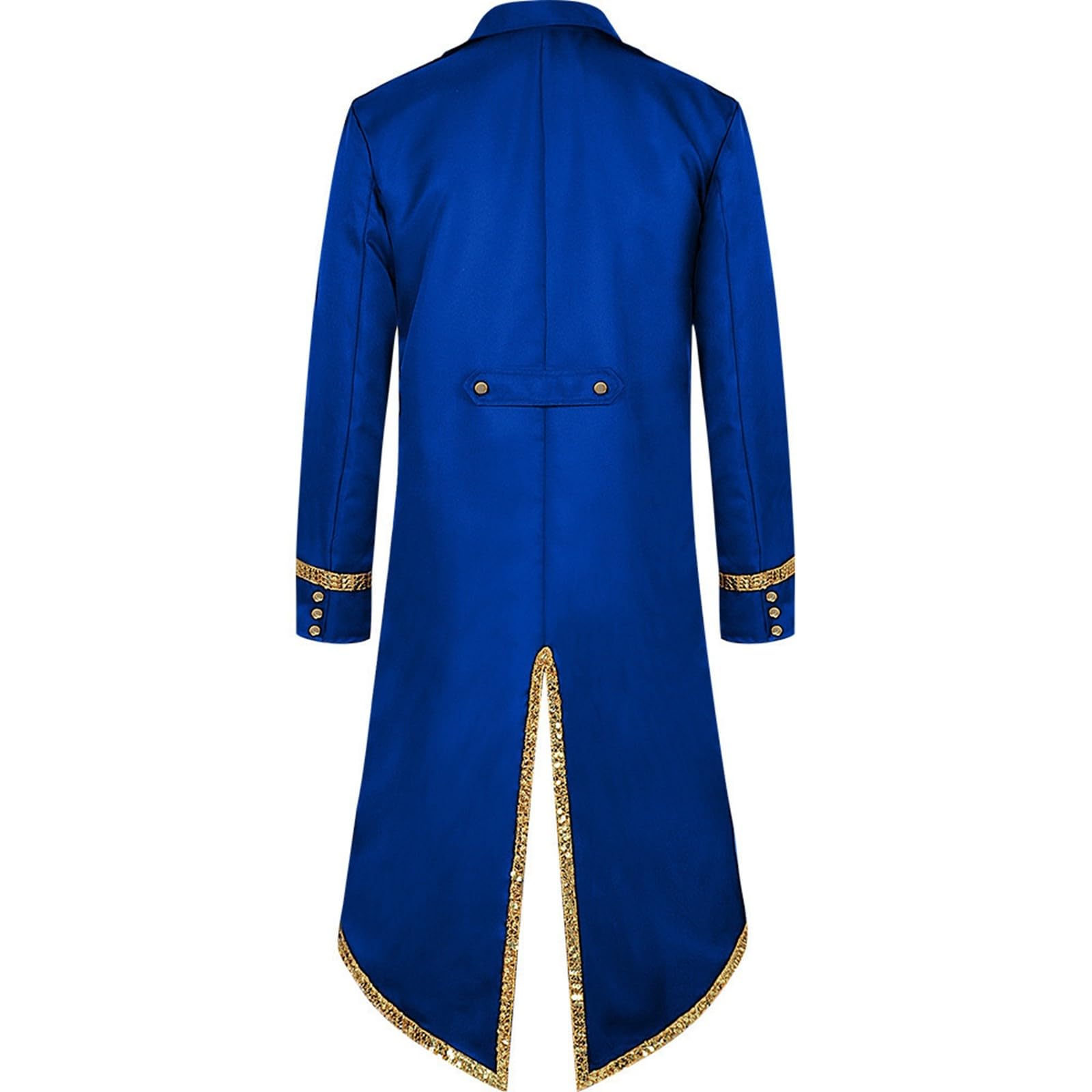 Genérico Giacca Frac in Stile Gotico Steampunk per Uomini Giacca Vintage Medievale Vittoriana Uniforme Lunghe Smoking Pirata Rinascimento Vampiro per Festa Adulti