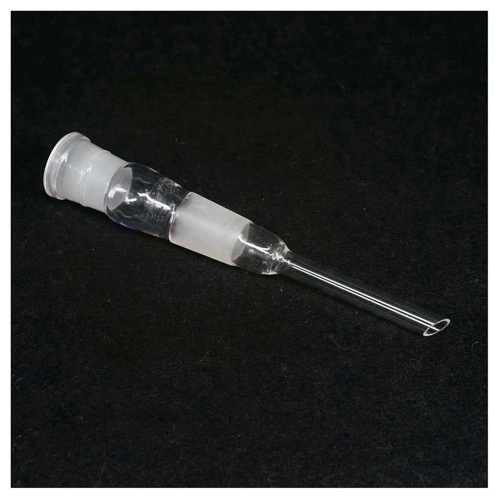 Szklany adapter do pobierania próżniowego, adapter do startu próżniowego ze szkła 24/29 żeński na męski z prostym odbiornikiem Szkło laboratoryjne