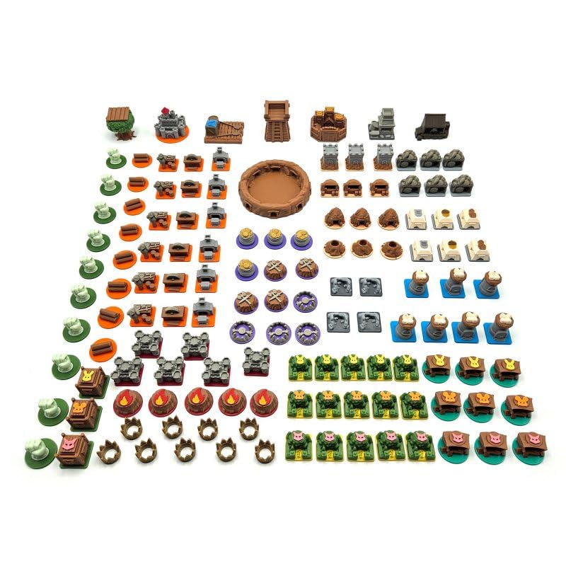 Image of All in Upgrade Kit for Root - 138 Pieces | Board Game Accessory Compatible with The Base Game and Riverfolk, Underworld and The Marauder Expansions.