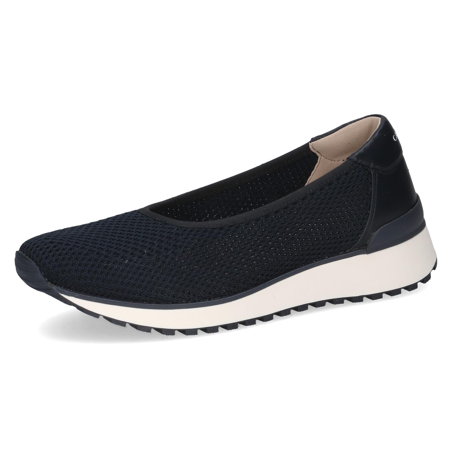CAPRICE Women's Flat Sneakers, Blue (Ocean Knit COM), 5 UK