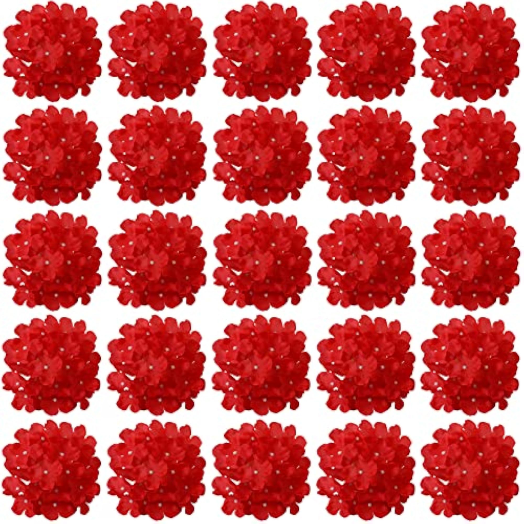 30 Pcs Silk Hydrangea Heads, Artificial Flowers