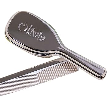 personalized baby brush and comb set