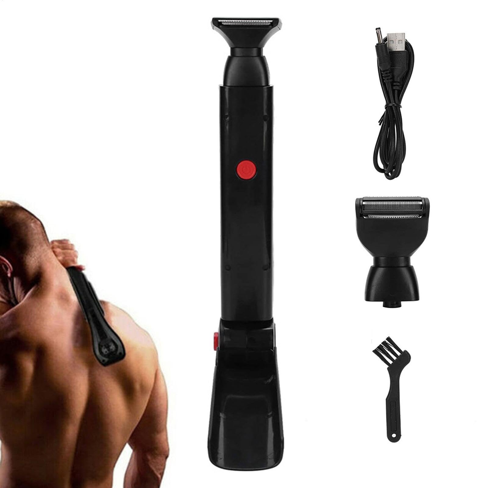 Rasoio Per La Schiena - Rasoio Elettrico Per La Rimozione Dei Della Schiena, Rifinitore Per I Del Corpo | Rasatura Corpo Pieghevole Con Impugnatura Ergonomica, Toelettatore Estensibile, Rifi